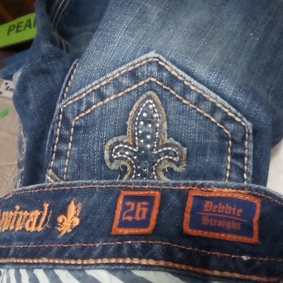 Rock Revival Women's 26 Straight Debbie Embellished Bejeweled Rhinestones NWOT - Picture 6 of 12